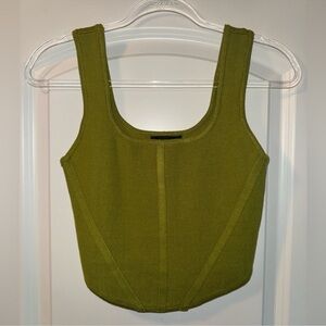 House of Harlow Knit Corset Top